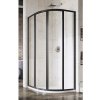 Sprchový kút RAVAK SKCP4-80 195 dvojkrídlové dvere black+Transparent 3114O302Z1