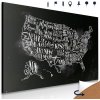 Obraz na korku štýlová mapa USA