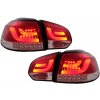 KITT LED Taillights suitable for VW Golf 6 VI (2008-2013) Red Clear