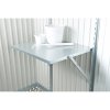 Sklápací stôl pre záhradné domčeky Biohort Europa, AvantGarde, HighLine 69x58 cm strieborný