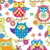 Teflónový obrus s potlačou - rôzne rozmery a výroba na mieru - s DETSKÝM motívom SOVIČKY Veľkosť: 110/140