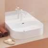 Ravak Umývadlo Ceramic Slim Wall O 55, s otvorom pre batériu, s prepadom, biela