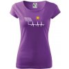 Ekg Fotovoltaická elektráreň - Dámske tričko Pure - 2XL ( Fialová )