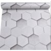 Samolepiace tapety 45 cm x 10 m IMPOL TRADE 9171 hexagony Samolepiace tapety