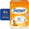 Sunar Complex 2 pokračovacie dojčenské mlieko, 6× 600 g