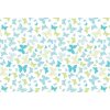 Bavlněná látka Motýl tyrkysový šíře 160 cm METRÁŽ