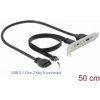 Delock Záslepka slotu 1 x port USB Type-C™ a 1 x port USB Typu-A