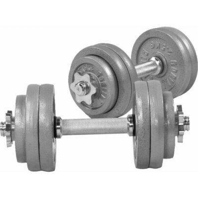 Gorilla Sports Železné nastaviteľné činky 2 x 15 kg