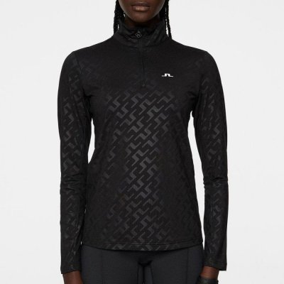 J.Lindeberg Lauryn Deboss Mid Layer Bias Bridge Black