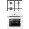 Sada spotrebičov Amica: Elektrická rúra 77 l + plynová varná doska, 4 horáky, biela