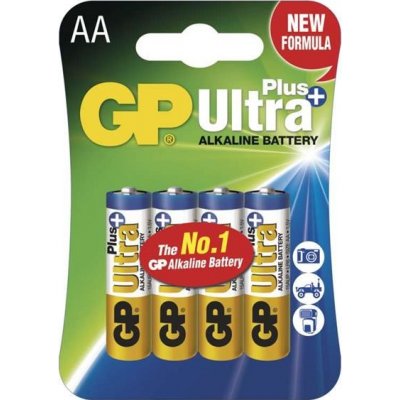 Batéria AA (R6) alkalická GP Ultra Plus Alkaline 4 ks