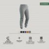 DOMYOS Dámske nohavice 500 Slim na cvičenie sivé 2XL (W38 L29)