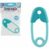 Teddies Hrkálka špendlík plast 12cm tyrkys-svetlý tyrkys 12x19cm