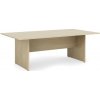 ECONOMY Rokovací stôl BASIC, 220x76x120cm, breza