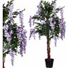 Plantasia Umelý strom Vistéria kvitnúca 120cm, fialová (Umelé kvety)