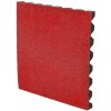 Čierno-červená EPDM certifikovaná dopadová dlažba FLOMA V30/R15 - dĺžka 100 cm, šírka 100 cm, výška 3 cm
