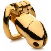 Master Series Midas Locking Chastity Cage 18K Gold-Plated