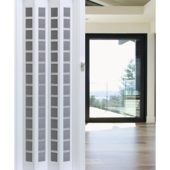 Zhrňovacie dvere presklené, 86x205 cm, biele od 92 € - Heureka.sk