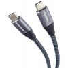 PremiumCord ku31cw2 USB-C M/M, 100W 20V/5A 480Mbps bavlněný oplet, 2m