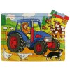 Bigjigs toys Traktor 9 dielov
