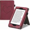 Puzdro KW Mobile - Nubuck Brushed Heart - KW5022204 - pre Amazon Kindle Paperwhite 4 (2018) - Dark Red (KW Mobile obal na Amazon Kindle Paperwhite 1/2/3/4, Kindle 2019/2020, Kindle 8/6/Touch, vrecko,