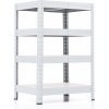 Policový regál Trestles RH 1000x600x450, nosnosť 1400 kg, 4 police bílé Farba: biela