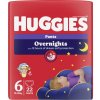 HUGGIES® Nohavičky plienkové nočné Overnights Pants veľ. 6 (15-25 kg), 22 kusov