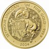 Zlatá investičná minca Tudor Beasts Seymour Unicorn 1 Oz 2024