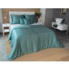 Matějovský Obliečka Kvalitná luxusná posteľná bielizeň - Luna petrol Bambusový satén 1x 140/220, 1x 70/90 140x220+70x90 sivá