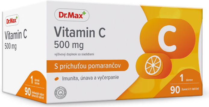 Dr.Max Vitamin C žuvacie tablety 90 tabliet 500 mg od 6,59 € - Heureka.sk
