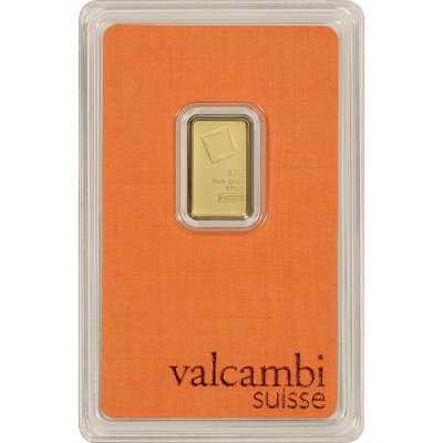 Valcambi Suisse zlatá tehlička 2,5 g