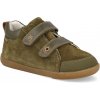 Garvalín detská členková obuv barefoot Serraje caza zelené