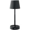 Dobíjacia stolná USB lampa, čierna