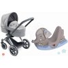 Set kočík trojkombinácia a hojdačka Cybex Landau 3v1 Priam Corolle skladací s multifunkčnými prednými kolesami