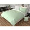 Obliečky krep uni bielozelené - 200x140cm + 90x70cm- poslední 1 kus