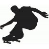Nálepka silueta skateboard