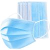 Detské ochranné rúška jednorazové 3-vrstvové z netkanej textílie - vyrobené v EÚ - MODRÉ - 10 kusov