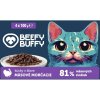 BEEFY BUFFY SET kapsičky pre mačky mäsové morčacie kúsky v omáčke 4 x 100g (4448)