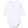 Babybugz Detské zavinovacie body s dlhými rukávmi Kimono - Biela | 6-12 mesiacov