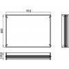 Emco Asis Prestige - Montážny rám pre osvetlené zrkadlo 910 mm, 989705007 989700007