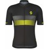 SCOTT Cyklistický dres s krátkym rukávom - RC TEAM 10 SS - žltá/čierna M