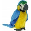 ZOO plyšová hračka PAPAGÁJ ARA 27cm 82729 ZELENOKRÍDLY