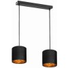 Závesné svietidlo NEVA AD-LD-6362BE27T, 2x60W, E27, čierna (ORNO)