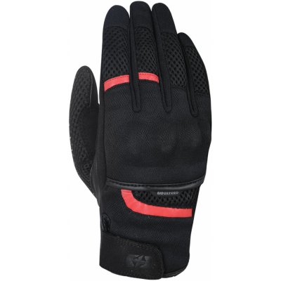 OXFORD rukavice BRISBANE AIR čierne/červené - 2XL