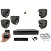 MS AI IP 5 kamerový set so switchom 5 Mpix GDome (6371K5B) (Monitorrs Security)