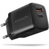 AXAGON ACU-PQ30 Sila nabíjačky do siete 30W, 2x port (USB-A + USB-C), PD3.0/PPS/QC4+/SFC/AFC/Apple ACU-PQ30