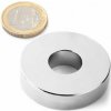 SOLLAU Neodymový magnet medzikružie D 41/15 mm, H 10 mm, N38, ponikelovaný