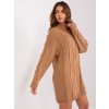 Svetrové šaty LC-SK-1561.72P RUE PARIS Farba: Tělová, Veľkosť: UNI