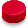 Neodýmový magnet valec 12,7×6,4 mm – N35 v plaste, červený
