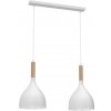 Luminex Luster na lanku NOAK WOOD 2xE27/15W/230V biela/buk LU3732 + záruka 3 roky zadarmo